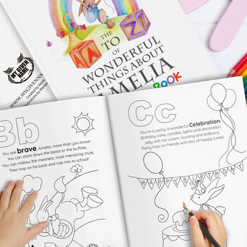 A To Z Of 'Wonderful Things' Colouring Book, 2 of 7