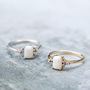 Opal Cluster Ring Sterling Silver Or Gold Plated, thumbnail 1 of 6