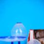 Supporto Blu Neck Hand Blown Glass Vase, thumbnail 2 of 5
