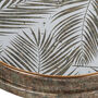 Set Of Two Mirrored Palm Leaf Nest Tables, thumbnail 3 of 4