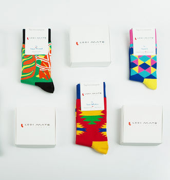 Designer Cotton Sock Subscription Gift Box, 2 of 12