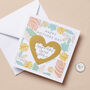 Personalised Floral Mother's Day Heart Scratch Card, thumbnail 1 of 3