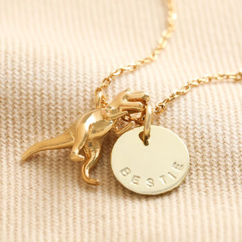Personalised Dinosaur Necklace, 6 of 8
