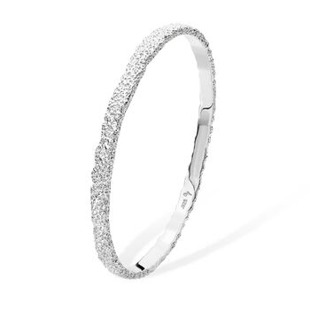 Sterling Silver Lucy Quartermaine Hula Bangle, 2 of 6