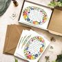 Whimsical Floral Garden Save The Date Card, thumbnail 3 of 6