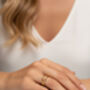 Women's Adjustable Double Band Ring In 18k Gold, Minimalist Jewellery, thumbnail 2 of 4