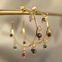 Boho Beaded Hoop Earrings, thumbnail 1 of 4