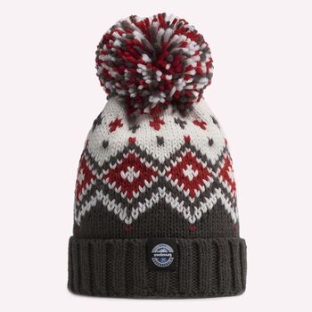 Graphite Red Tyrol Nordic Reflective Superbobble Hat, 2 of 5