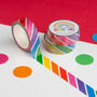 Rainbow Stripe Washi Tape, thumbnail 1 of 4