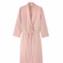 Women's Powder Pink Two Fold Flannel Robe, thumbnail 2 of 2