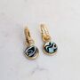 The Circle Abalone Shell Earrings, thumbnail 3 of 7