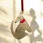 Embossed Tin Dog Hanging Ornament, thumbnail 1 of 3