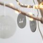 Personalised Christmas Tree Ornaments Pack Of Four, thumbnail 3 of 4