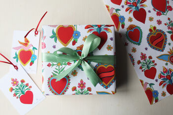 Heart Illustrated Wrapping Paper, 3 of 4