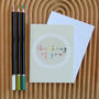 Mini Colourful Thinking Of You Card, thumbnail 3 of 5
