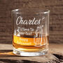 Personalised Golf Themed Retirement Whiskey Glass, thumbnail 2 of 8