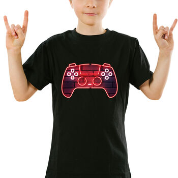 Neon Video Game Unisex Child Or Adult T Shirt, 4 of 5