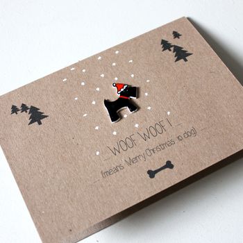 Woof Means Merry Christmas In Dog, Card For Pet Lover, 8 of 8