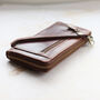 Leather Ziparound Purse With Wrist Strap, thumbnail 3 of 6