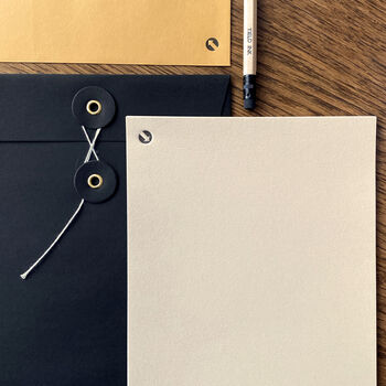 'Arrows' Letterpress Notepaper Writing Set, 4 of 5