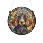 Poodle Stained Glass Effect Suncatcher, thumbnail 3 of 3