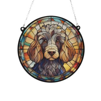 Poodle Stained Glass Effect Suncatcher, 3 of 3