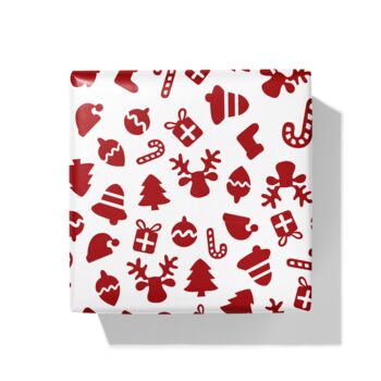 Red And White Christmas Wrapping Paper, 2 of 2