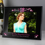 18th Birthday Black Glass Frame 5x7, thumbnail 2 of 3