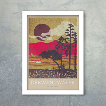 Derwentwater Lake District Poster Print, 4 of 4