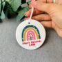 Personalised Christmas Rainbow Tree Decoration, thumbnail 1 of 2