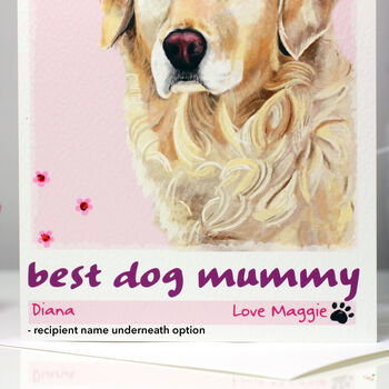 Golden Retriever Mother's Day Card, 4 of 7