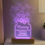 Personalised Mothers Day Flower Vase LED Light, thumbnail 1 of 4