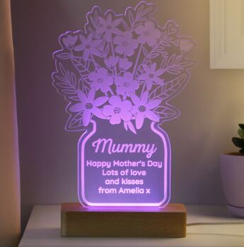 Personalised Flower Vase LED Light, 2 of 4