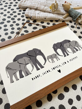 Personalised Animal Family A4 Print, 5 of 10