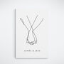 Personalised Holding Hands Print, thumbnail 4 of 5