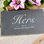 Personalised His And Hers Slate Placemat Set, thumbnail 3 of 5