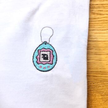 Tamagotchi Embroidered T Shirt, 5 of 7