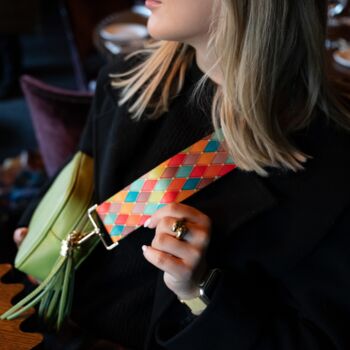 Circus Harlequin Bag Strap | Extra Long Crossbody Replacement Bag Strap, 8 of 8