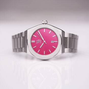 Personalised Wave Watch In Pink, 5 of 5