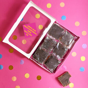 Personalised Birthday Gooey Brownies Gift Box, 6 of 6