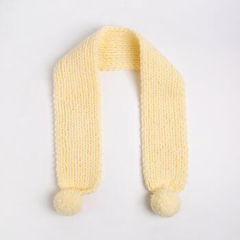 Kids Pom Pom Scarf Knitting Kit, 2 of 8