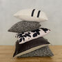 The Velvet And Linen Cushion Charcoal Grey, thumbnail 5 of 8