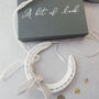 Personalised Ivory Rose Quartz Lucky Wedding Horseshoe, thumbnail 1 of 6