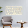 Contemporary Wooden Flower Pattern Wall Sculpture For Home Interiors, thumbnail 7 of 8