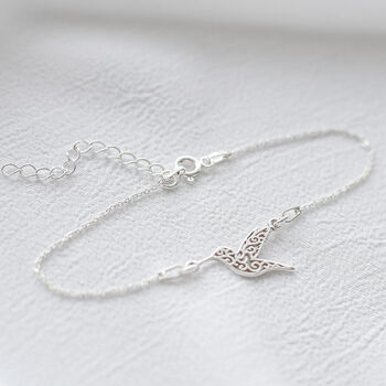 Personalised Mother Of The Bride Or Groom Gift – Hummingbird Bracelet, 3 of 4