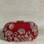Red Oval Handcrafted Clutch Bag, thumbnail 4 of 4