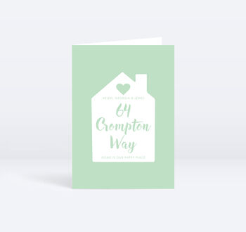 Home Address Personalised Greeting Card, 11 of 12