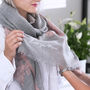 Personalised Cashmere Lace Embedded Scarf, thumbnail 2 of 8