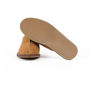 Mens Handmade Tan Sheepskin And Suede Slippers, thumbnail 5 of 7