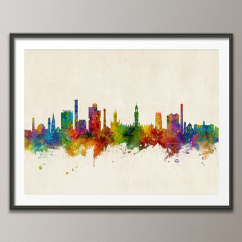 Bradford Skyline Cityscape Art Print, 5 of 8